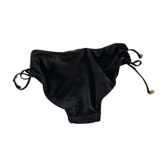 Anne Cole Alex Solid Side Tie Adjustable Bikini Swim Bottom, Black - Picture 11 of 14